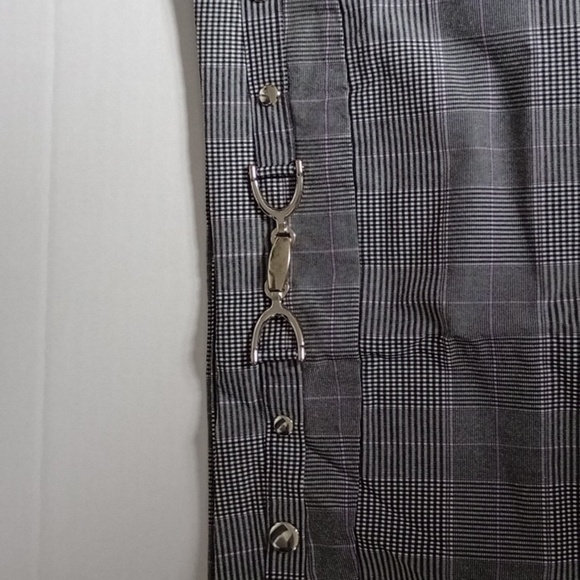 Soho Apparel - Medium Checkered Pencil Skirt Career Office - Picture 3 of 6